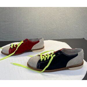 Vintage AMF Bowling Shoes Men's Size 6  Red/Black  Leather,Sneakers,Casual